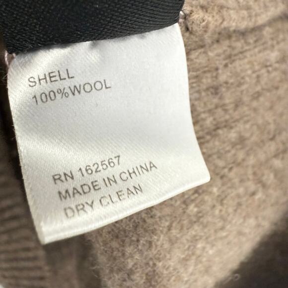 Eudon Choi Womens Mixed Knit Layered Hem 100% Wool Tan Turtleneck Sweater Small - Picture 10 of 10